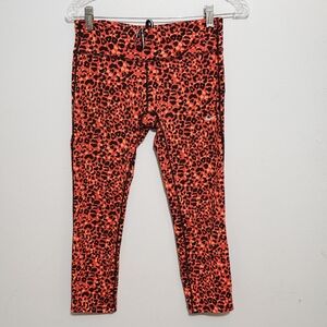 Nike Dri Fit Leopard Lotus Epic Run Crop Leggings Small